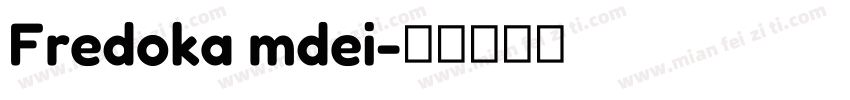 Fredoka mdei字体转换